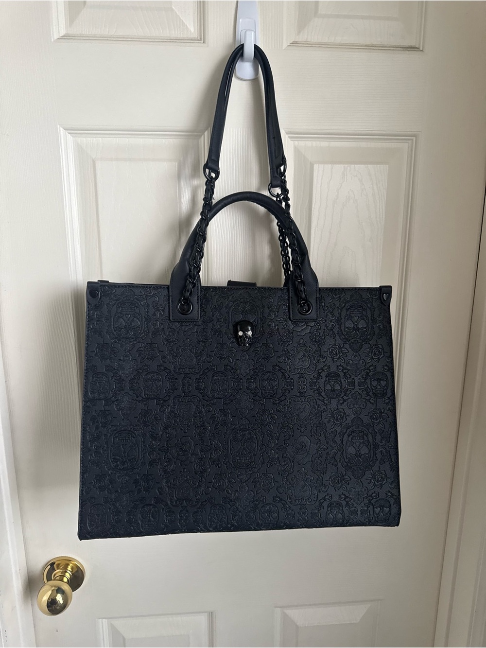 Betsey Johnson Skull Embossed Purse
